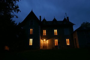 Foto vakantie Frankrijk Huis bij nacht